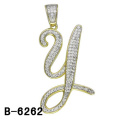High Quality 925 Sterling Silver Jewelry Letter Pendant